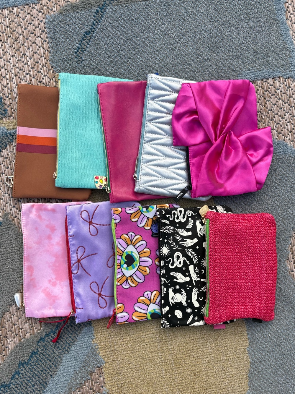 Set of 10 Ipsy Small Make-Up Bags